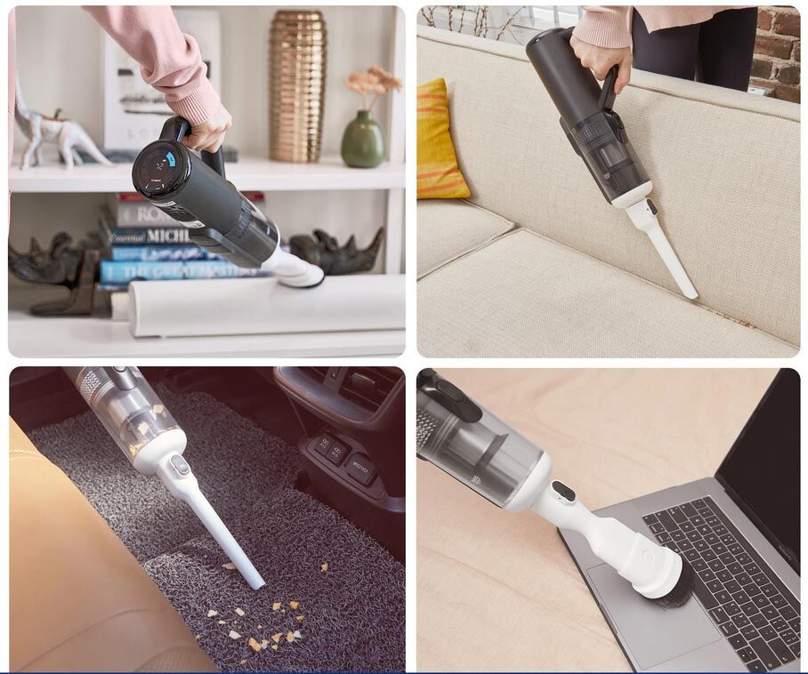 Tineco Floor One S5 Combo als Handsauger beim Absaugen der Couch